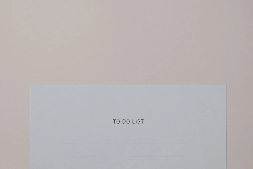 to do list